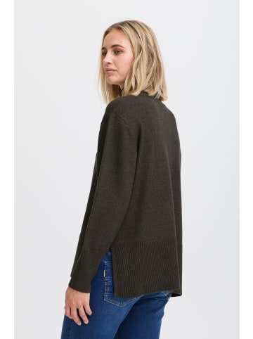 Pulz Strickpullover PZSTEFFI Relaxed fit in Espresso Melange