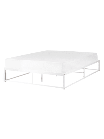 Beliani Doppelbett VIRY in Weiß - (W) 146 x (H) 30 x (L) 206 cm
