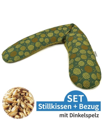 Theraline Stillkissen Das Original mit Dinkelspelz-Füllung in gruen,motiv