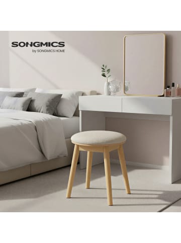 SONGMICS HOME Schminktisch Ellan in Kamelgelb - (B)46.5 x (H)43 x (T)46.5 cm