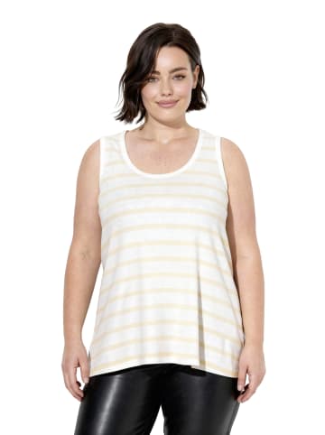 Ulla Popken T-Shirt in blassgelb