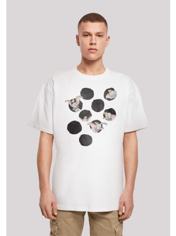 F4NT4STIC Heavy Oversize T-Shirt Disney Dumbo Peekaboo in weiß