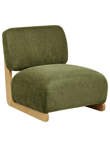 Beliani Sessel KOKKOLA in Grün/Braun - (W) 66 x (H) 71 x (L) 79 cm