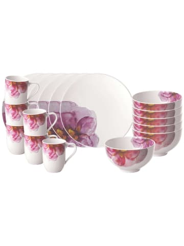 Villeroy & Boch 18er Set Frühstücks-Set Rose Garden in bunt