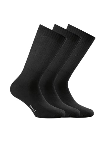 Rohner Socken 3er Pack in Schwarz