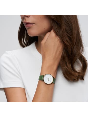 s.Oliver Armbanduhr Modern Basics in grün