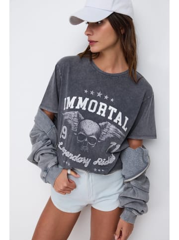 NO MATTER WHAT Shirt in Anthrazit