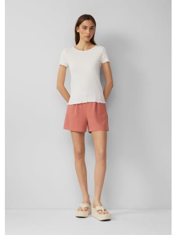 QS T-Shirt kurzarm in Creme
