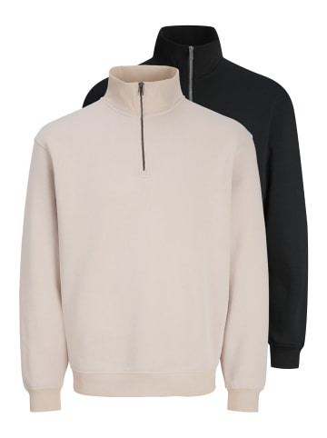 Jack & Jones Sweattroyer Bradley in Schwarz / beige