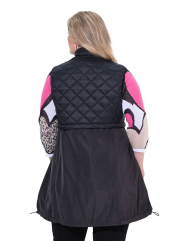 MIAMODA Long-Weste in schwarz
