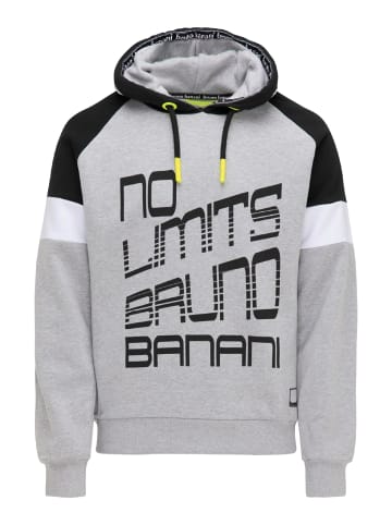 Bruno Banani Hoodie ohne Reißverschluss JORDAN in Grau / Melange