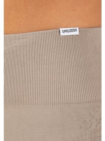 SMILODOX Leggings Timea Scrunch in Taupe