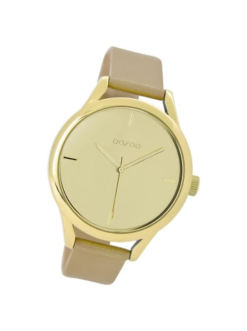 Oozoo Analog-Armbanduhr Oozoo Timepieces beige groß (ca. 40mm)