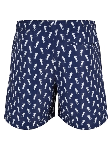 Urban Classics Badeshorts in navyseahorse