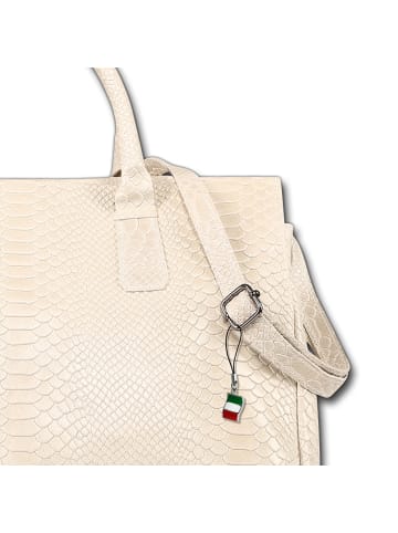 Florence Florence Henkeltasche Leder beige ca. 40cm
