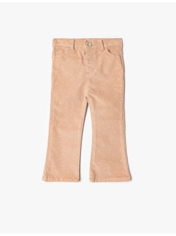 KOTON Hose in Rosa Gemustert