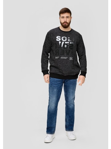 s.Oliver Sweatshirt langarm in Schwarz