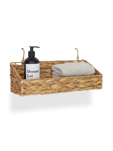 relaxdays Aufbewahrungskorb in Natur - (B)42x (H)14 x (T)16 cm