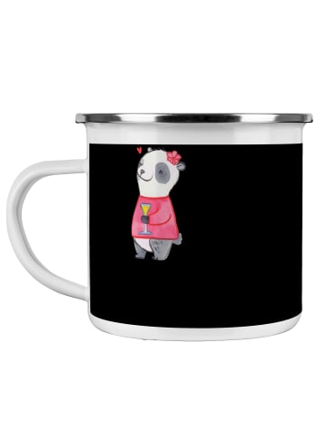 Mr. & Mrs. Panda Tasse Beste Brautjungfern mit Spruch in Schwarz