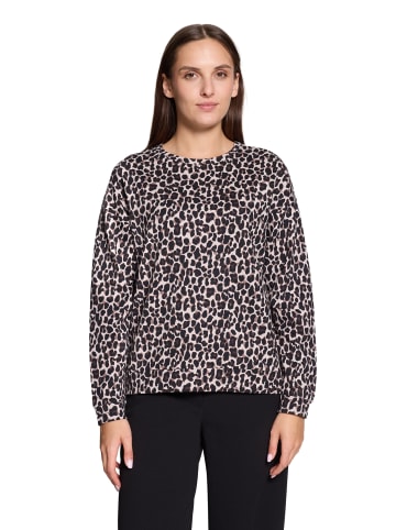 Betty Barclay Sweatpullover mit Rundhalsausschnitt in Schwarz/Beige