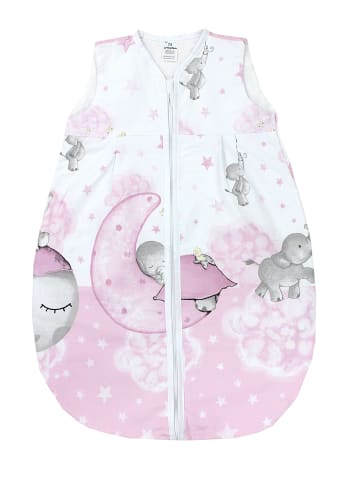 TupTam Baby Sommer Schlafsack Ärmellos Unwattiert in grau/weiß