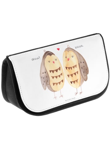 Mr. & Mrs. Panda Kulturbeutel Eulen Liebe ohne Spruch in Weiß