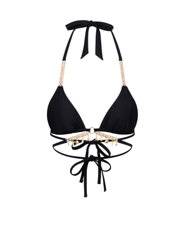 Moda Minx Bikini Top Seychelles Triangle Wrap in Schwarz