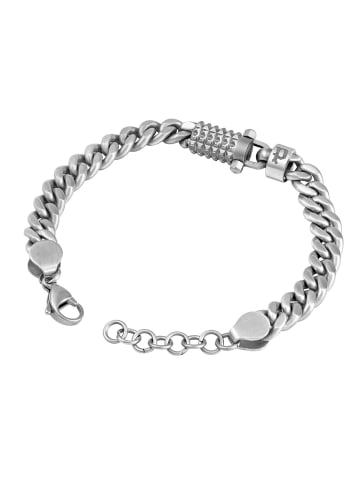 Police Armband für Herren Wrath Edelstahl Silber