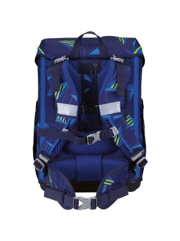 DerDieDas derdiedas Schulranzen Set 5-tlg. ErgoFlex Easy LED Moon Mission in blau