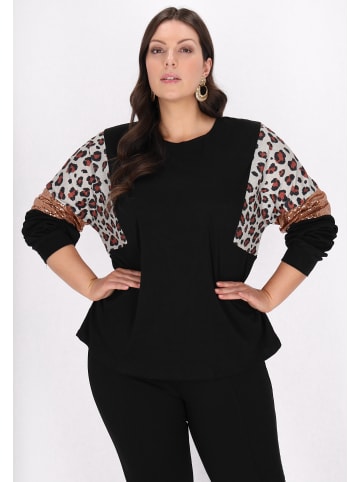 faina Women Plus Size Blouse in Black