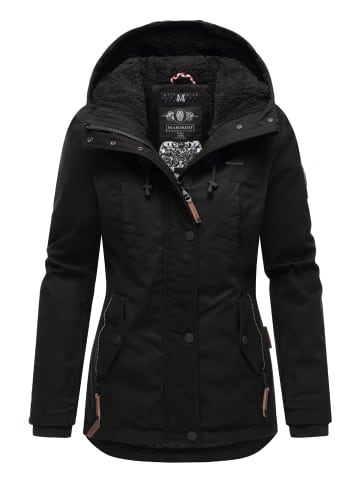 Marikoo Winterjacke Bikoo in Black with black fur
