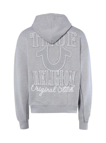 True Religion Sweatjacke in hellgrau weiß - 0001