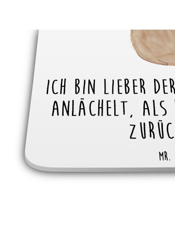 Mr. & Mrs. Panda Untersetzer Set Murmeltier mit Spruch in Weiß