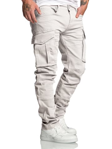 Amaci&Sons Cargo Jogger-Chino WYATT in Hellgrau