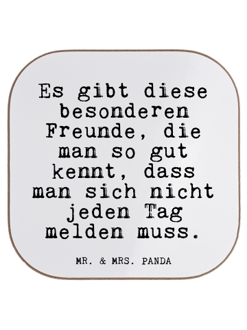 Mr. & Mrs. Panda Untersetzer für Gläser Es gibt diese besonderen... in Weiß