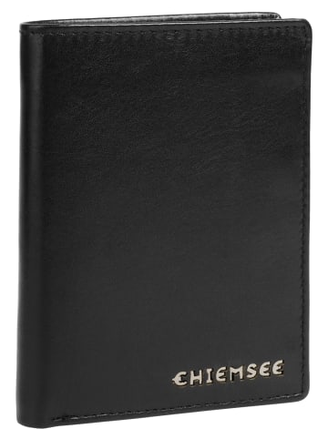 Chiemsee Geldbörse echt Leder in schwarz