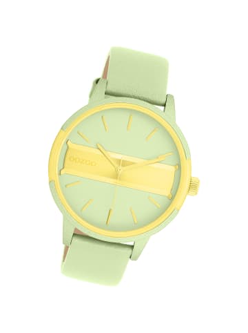 Oozoo Analog-Armbanduhr Timepieces hellgrün groß (ca. 42mm)