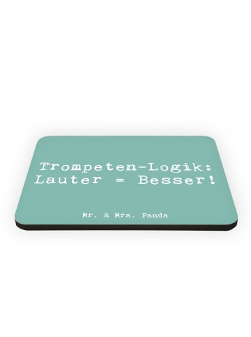 Mr. & Mrs. Panda Magnet Spruch Trompeten Weisheit mit Spruch in Meeresbrise