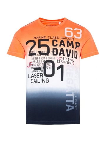 CAMP DAVID  T-Shirt 'Laser Sailing' in orange