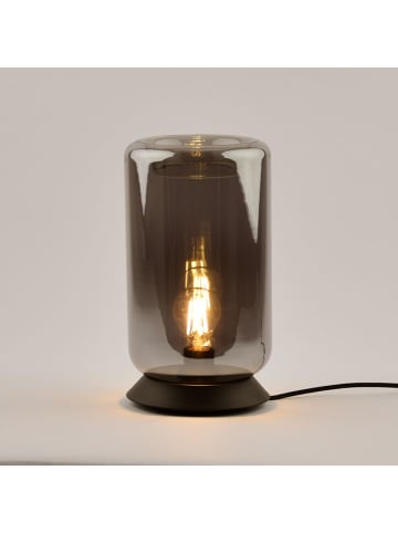 s.LUCE Tischleuchte Cruet E27 Up & Low Glas mit Schalter in Rauch