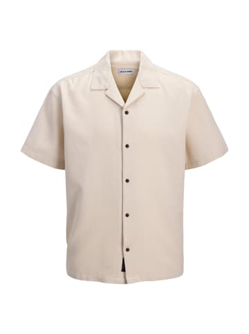JACK & JONES Junior Hemd 'Global Waffle Resort' in grau
