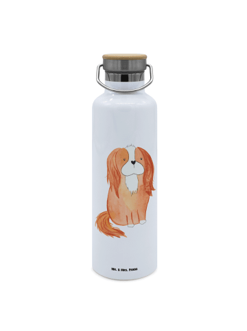 Mr. & Mrs. Panda Mehrwegflasche Hund Cavalier King Charles Spani... in Weiß