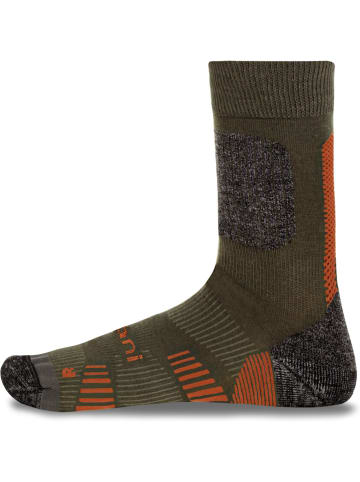 normani 2 Merino Trekking Socken mit Frotteesohle in Oliv