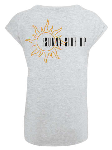 F4NT4STIC Extended Shoulder T-Shirt Sunny side up in grau meliert