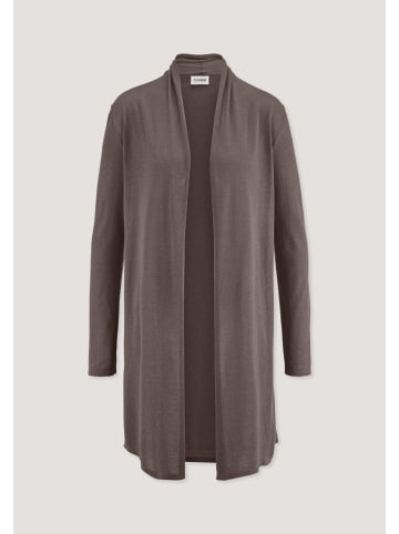 Hessnatur Hessnatur Strick Jacke Regular aus TENCEL™ Lyocell und Bio-Baumwolle in mocca