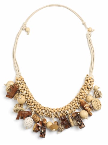collezione alessandro Lange Kette " Summer " in beige