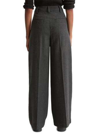 Marc O'Polo Tailored Pants wide in Dark Grey