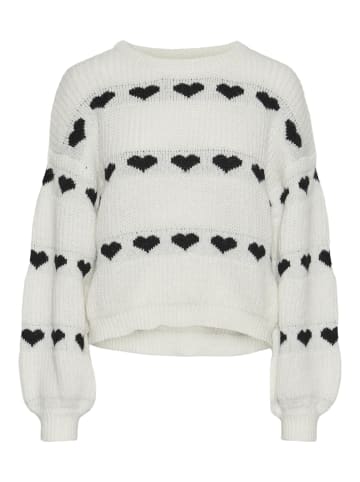 Pieces Strickpullover in Cloud Dancer 3