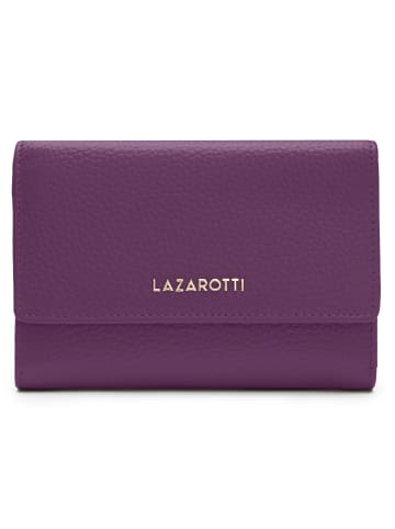 Lazarotti Bologna Leather Geldbörse Leder 14 cm in purple