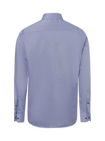 Eterna Hemd in hellblau marine